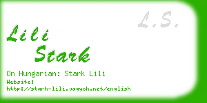lili stark business card